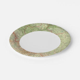 Polen & CzechoSlowakei Pappteller