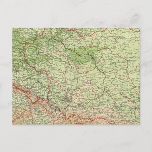 Polen & CzechoSlowakei Postkarte (Vorderseite)