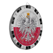 Polen Dartboard & Flag Darts / Game Board Dartscheibe (Vorderseite Links)