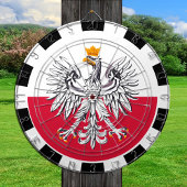 Polen Dartboard & Flag Darts / Game Board Dartscheibe