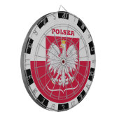 Polen Dartboard & Polish Flag Darts Dart / Game Bo Dartscheibe (Vorderseite Links)