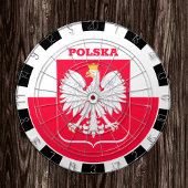 Polen Dartboard & Polish Flag Darts Dart / Game Bo Dartscheibe