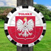Polen Dartboard & Polish Flag Darts Dart / Game Bo Dartscheibe