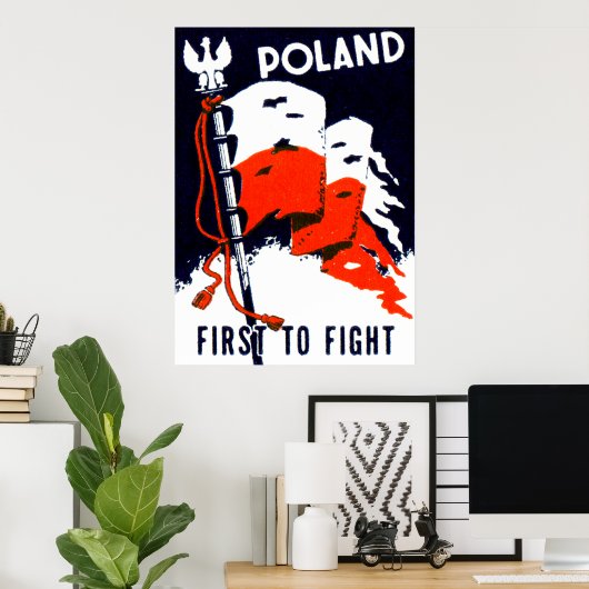 Polen des Zweiten Weltkriegs - Erstes Plakat zur B (Heimbüro)