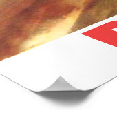 Polen, Dorffrau auf dem Feld Poster (Ecke)