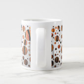 Polen Dot Tiger Hot orange und Black Print Jumbo-Tasse (Rückseite)