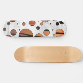 Polen Dot Tiger Hot orange und Black Print Skateboard (Horizontal)