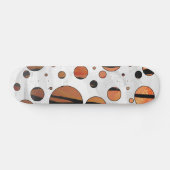Polen Dot Tiger Hot orange und Black Print Skateboard (Horizontal)