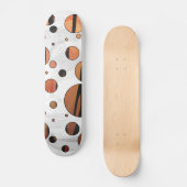 Polen Dot Tiger Hot orange und Black Print Skateboard (Vorderseite)