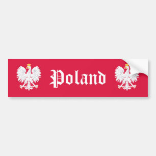 Polen Eagle Polska Polska Polnisches Rotes Wappen Autoaufkleber