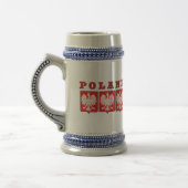 Polen Eagle Shields Bierglas (Links)