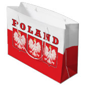 Polen Eagle Shields Große Geschenktüte (Rückseite Schrägansicht)