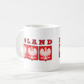 Polen Eagle Shields Kaffeetasse (Vorderseite Links)