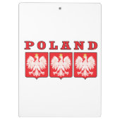 Polen Eagle Shields Klemmbrett (Rückseite)