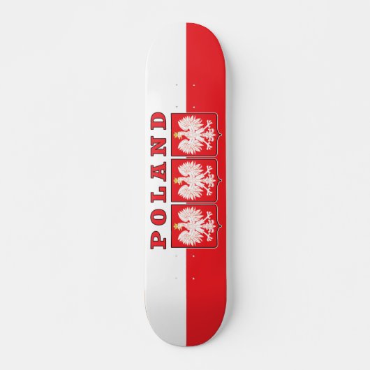 Polen Eagle Shields Skateboard (Vorne)