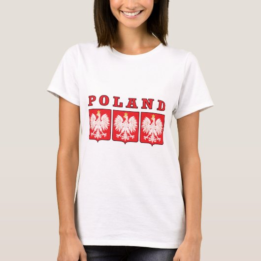 Polen Eagle Shields T-Shirt (Vorderseite)