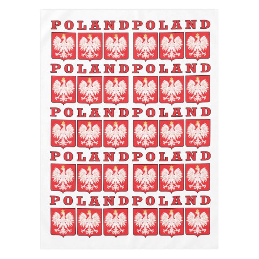 Polen Eagle Shields Tischdecke (Vorderseite)