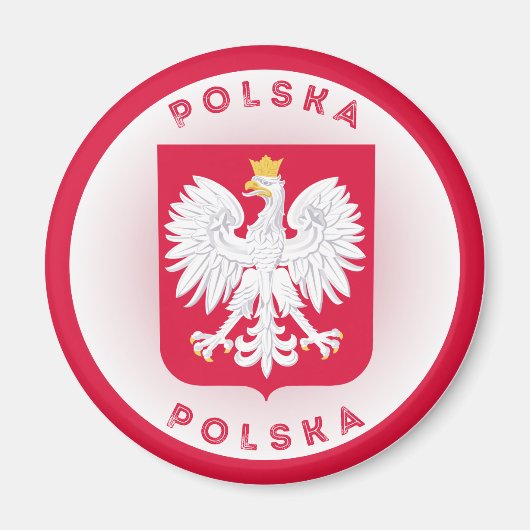 Polen-Erbe-Emblem Magnet (Vorne)