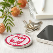 Polen-Erbe-Emblem Schlüsselanhänger (Seite)