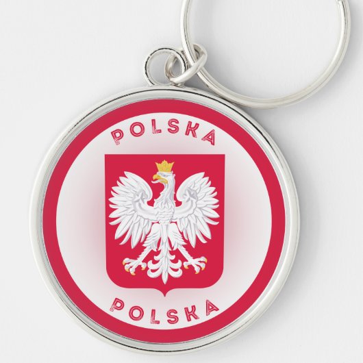 Polen-Erbe-Emblem Schlüsselanhänger (Vorne)