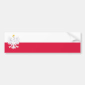 Polen Fahne/Flagge Autoaufkleber (Vorne)