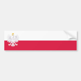 Polen Fahne/Flagge Autoaufkleber