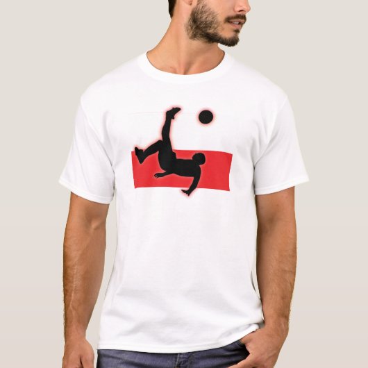 Polen-Fahrrad-Tritt T-Shirt (Vorderseite)