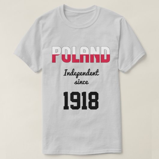 Polen Feier zur Unabhängigkeit der Flaggen T-Shirt (Design vorne)