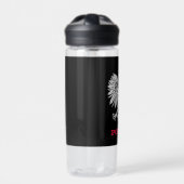 Polen Fitness und polnisches Wappen / Flagge Trinkflasche (Vorderseite)