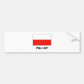 Polen-Flagge Autoaufkleber (Vorne)
