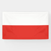 Polen-Flagge Banner (Horizontal)