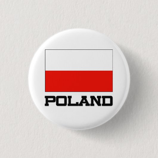 Polen-Flagge Button (Vorderseite)