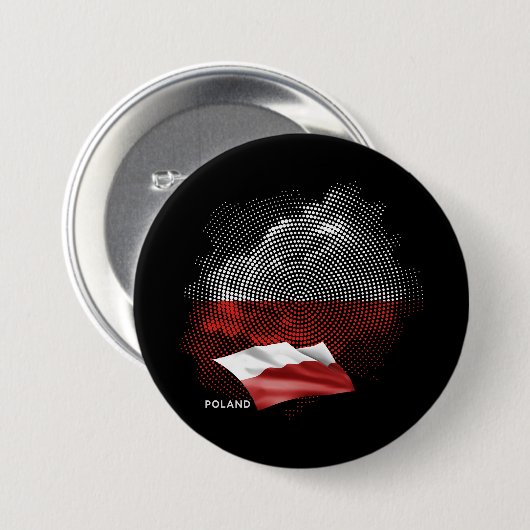 Polen-Flagge Button (Vorne & Hinten)