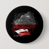 Polen-Flagge Button (Vorderseite)