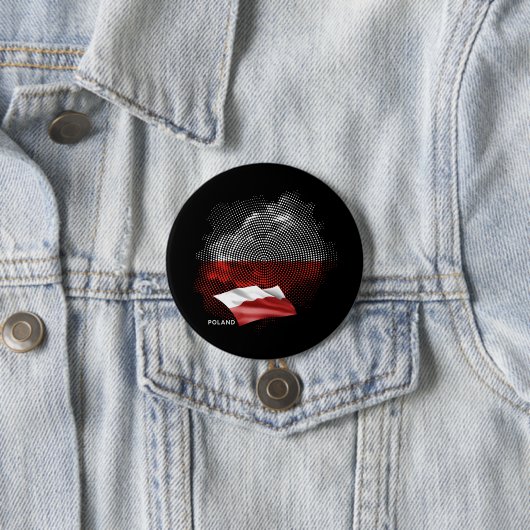 Polen-Flagge Button (Beispiel)