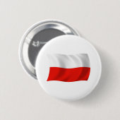 Polen-Flagge-Button Button (Vorne & Hinten)