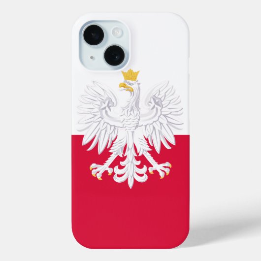 Polen-Flagge Case-Mate iPhone Hülle (Rückseite)