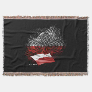 Polen-Flagge Decke