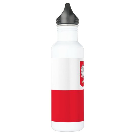 Polen-Flagge Edelstahlflasche (Links)