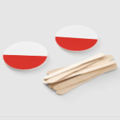 Polen-Flagge Fächer (Non-assembled)