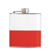 Polen-Flagge Flachmann (Vorderseite)