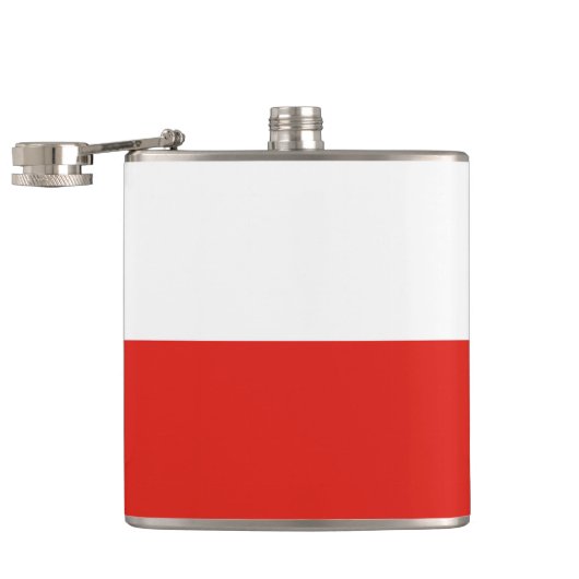 Polen-Flagge Flachmann (Geöffnet)