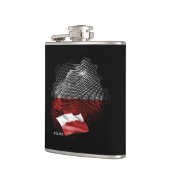 Polen-Flagge Flachmann (Links)