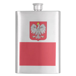 Polen-Flagge Flachmann