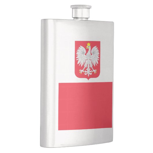 Polen-Flagge Flachmann (Rechts)