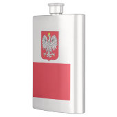 Polen-Flagge Flachmann (Links)