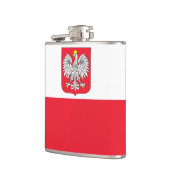 Polen-Flagge Flachmann (Links)