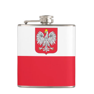 Polen-Flagge Flachmann