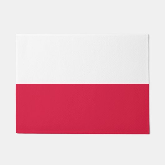 Polen-Flagge Fußmatte (Vorderseite)