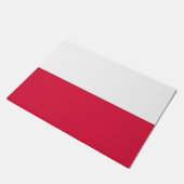 Polen-Flagge Fußmatte (Schrägansicht)